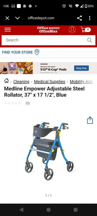 medline stand up an sit down Walker - Thumbnail 6