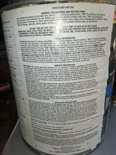 TWP 116 Rustic Wood Stain  7 Gallons Brand New  Unopened - Thumbnail 6