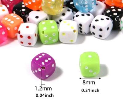 Casino Orange Dice Lucky Charm Hookstyle Earrings - Thumbnail 5