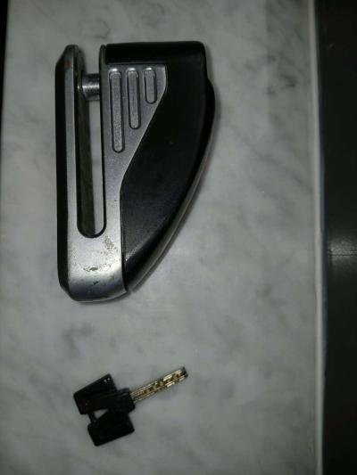 Antitheft padlock for disk brake with key lock for bicycle b - Thumbnail 4