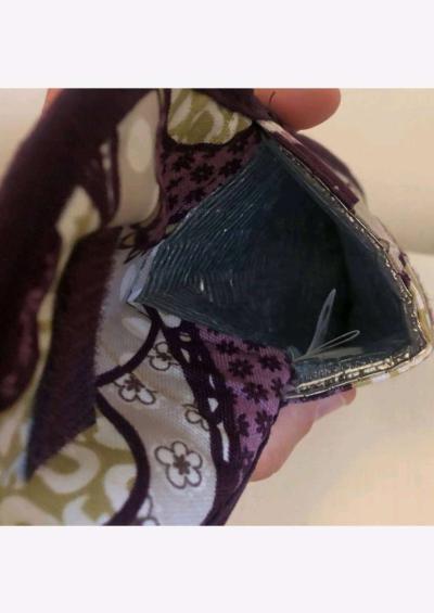 ThirtyOne Plum Awesome Blossom Travel Flat Iron Case Bag Pur - Thumbnail 4