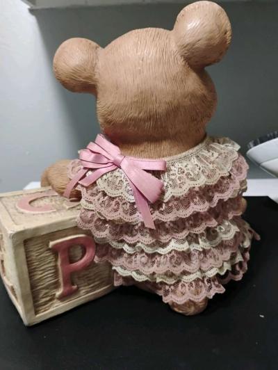 Vintage 1989 HOMCO resin bear - Thumbnail 3