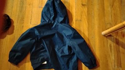 kids unisex dark blue cat and jack windbreaker - Thumbnail 4