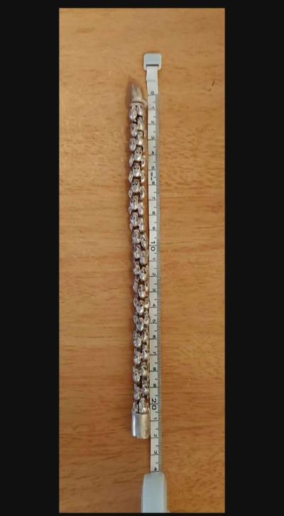 HANDMADE BRACELET HIPHOP SKULL KNITTING TIBETAN SILVER - Thumbnail 6