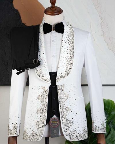 White man suits available size S