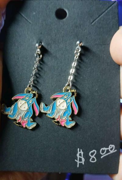 Eeyore Stud Earrings From Winnie The Pooh - Thumbnail 2