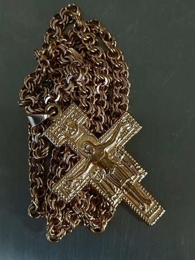 Byzantium rare unique handcrafted work 14K Yellow  Pure Gold - Thumbnail 3