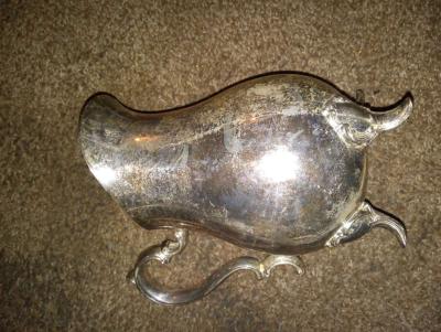 Silver plated cream pitcher