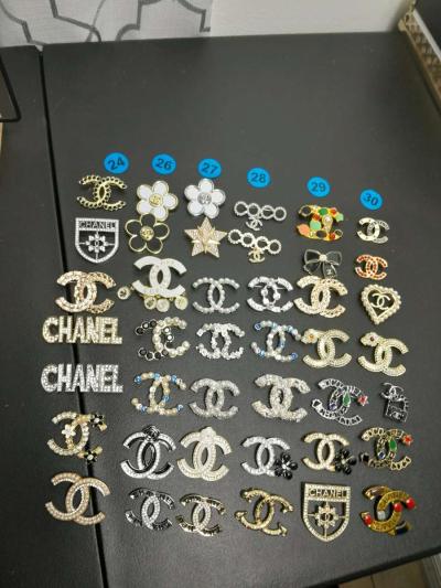 Women Brooches with Stamps