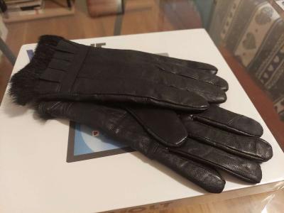 Condition Like NEW Sofia CashmereLeather  Cashmere Gloves - Thumbnail 5