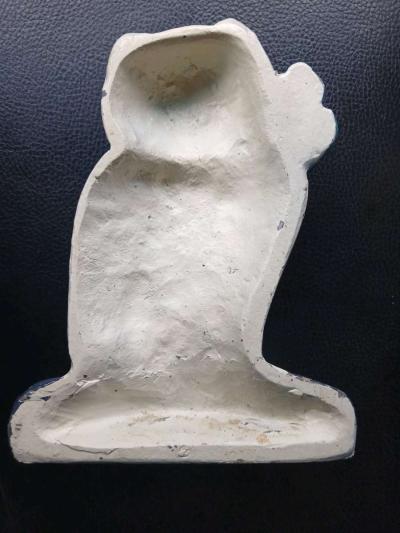 vintage cast iron cat with ribbon - Thumbnail 2