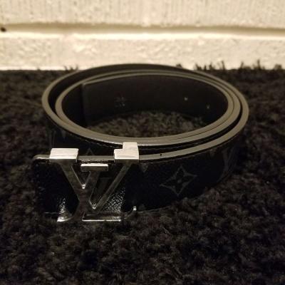 LV Belt with Silver Buckle - Thumbnail 3