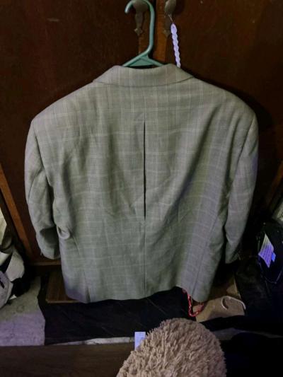 Mens Steve Harvey Gray Plaid Suit - Thumbnail 2