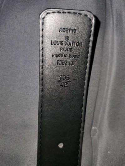 Louis Vuitton Black Leather Belt - Thumbnail 3