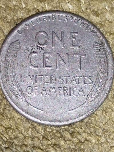 1943 Steel Penny S mint ERROR COIN GHOST 4 ON DATE MINT MARK - Thumbnail 4