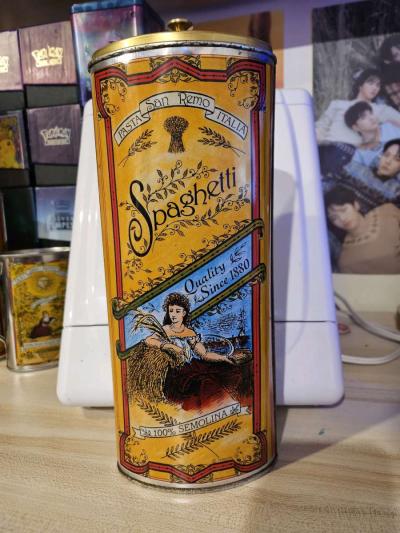 Vinrage San Remo Italy Himark Tin Set 4 Pieces Made In Italy - Thumbnail 3