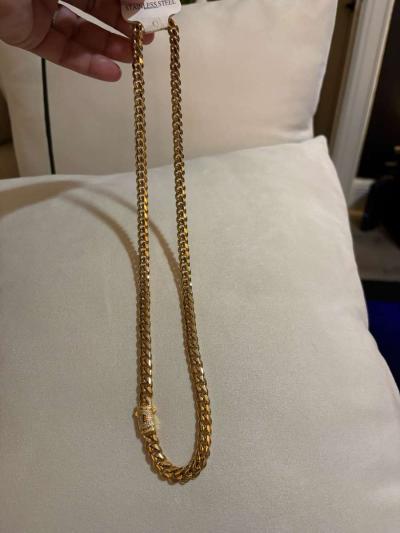 Cuban link stainless steel 24 largo 8mm - Thumbnail 4