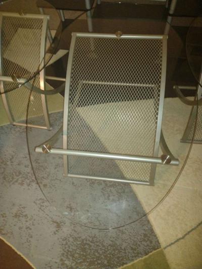 Glass living room set TV stand included - Thumbnail 6