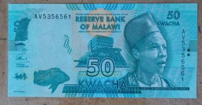 50 Malawain Kwacha Banknote - Grand Rapids, Ohio