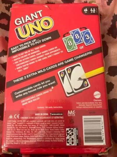 Giant uno cards - Thumbnail 3