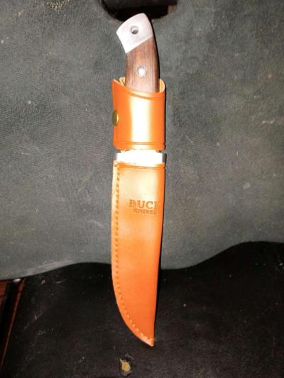 vintage Buck fixed blade knife - Thumbnail 2