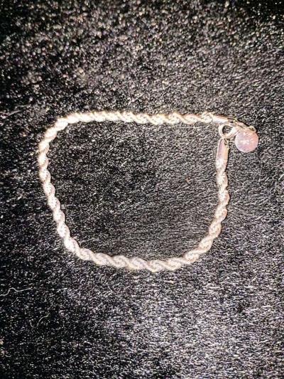925 sterling silver twisted rope bracelet - Thumbnail 5