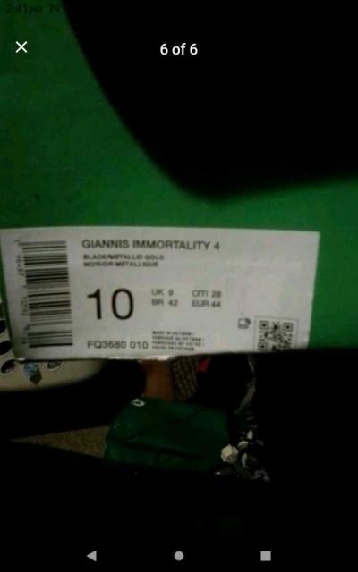 Nike Giannis Immortality 4 Size 10 Men - Thumbnail 3