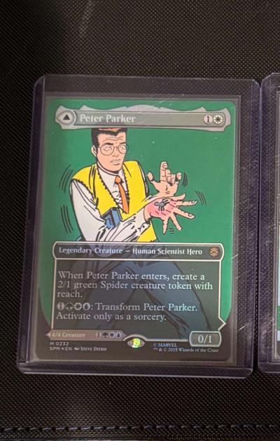 MTG  Peter Parker  Amazing SpiderMan DoubleFaced Card - Thumbnail 2