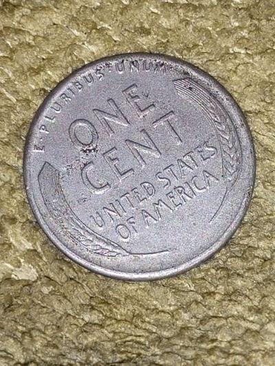 1943 STEEL PENNY NO MINT MARK - Thumbnail 5
