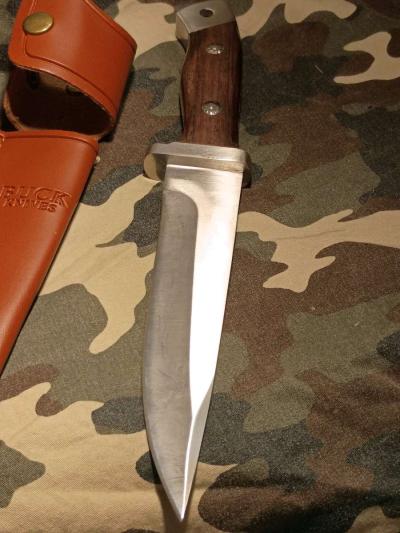 vintage Buck fixed blade knife - Thumbnail 3