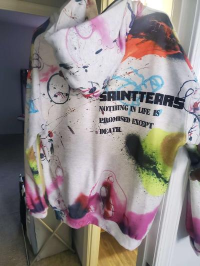 saint tears graphic hoodie - Thumbnail 2