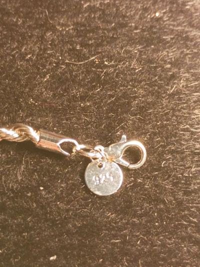 925 sterling silver twisted rope bracelet - Thumbnail 6