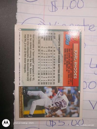 Karl Rhodes card 657 - Thumbnail 2