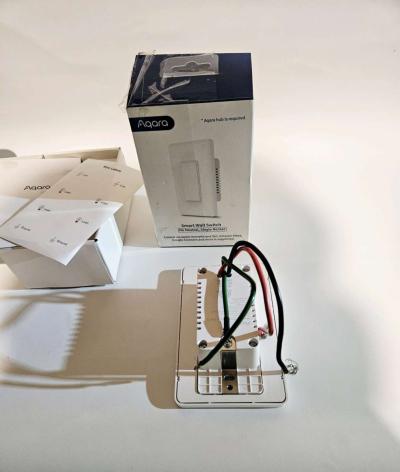 Aqara smart wall switch no neutral single rocker - Thumbnail 2