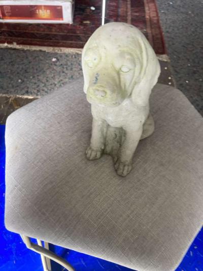 Concrete Dog Statue