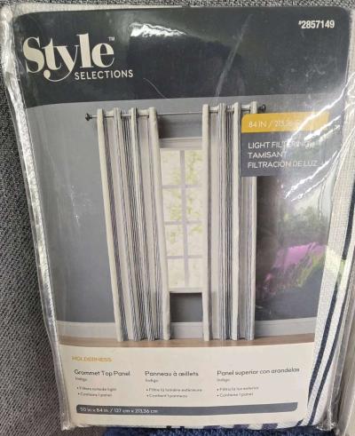 Holderness Light Filtering Curtains Panel Set 4  84 x 54 - Thumbnail 5
