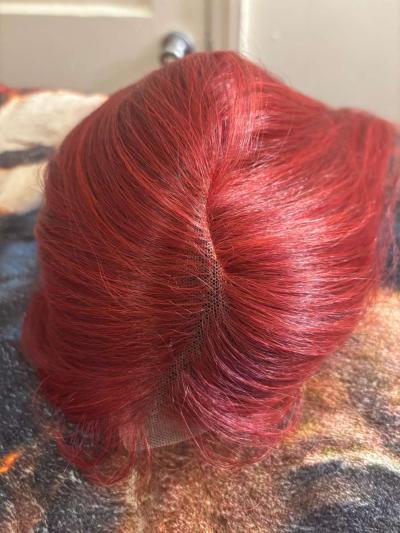 Red lace frontal wig - Thumbnail 6
