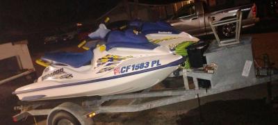98 and 97 Seadoo Bombardier GSI and 15ft Trailer