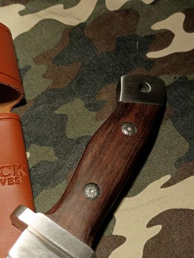 vintage Buck fixed blade knife - Thumbnail 5