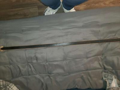 Elegant Brown Leather Montaigne Belt with Silver Accents By - Thumbnail 5