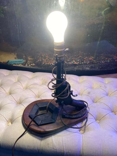 Vintage Table Lamp Pistol - Thumbnail 4