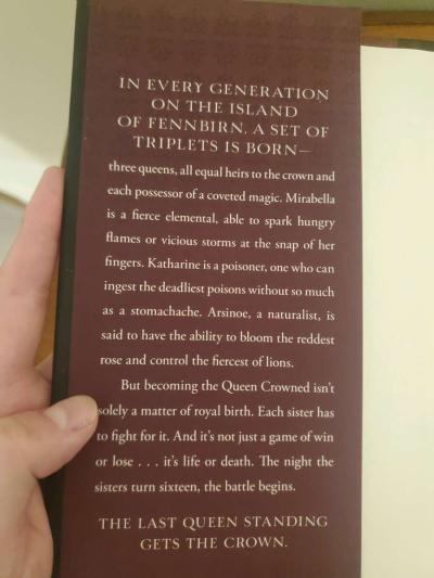 Three Dark Crowns by Kendare Blake Like New Hardcover - Thumbnail 2
