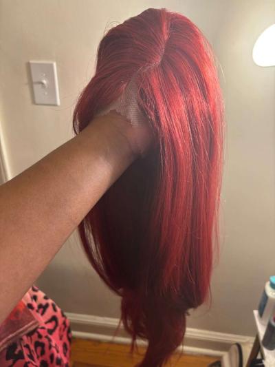 Red lace frontal wig - Thumbnail 1
