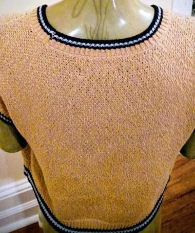 Anthropologie Maeve Sarah Gordon Bee Knit Cropped Sweater Ve - Thumbnail 2