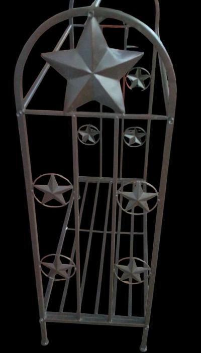 Rustic Metal Quilt Rack 3Tier Display Stand Western Star Tex - Thumbnail 5