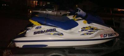 98 and 97 Seadoo Bombardier GSI and 15ft Trailer - Thumbnail 6