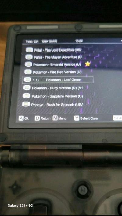 NEW Gameboy Advanced SP anbernic Clear Black - Thumbnail 3