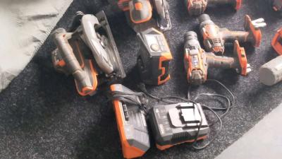 Ridge 20volt assorted power tools all work good condition - Thumbnail 3