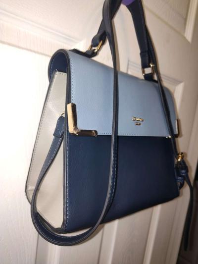 Dune London tote Blue and Ivory - Thumbnail 4