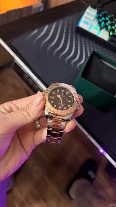 Rose Gold Watch Brown Dial - Thumbnail 2